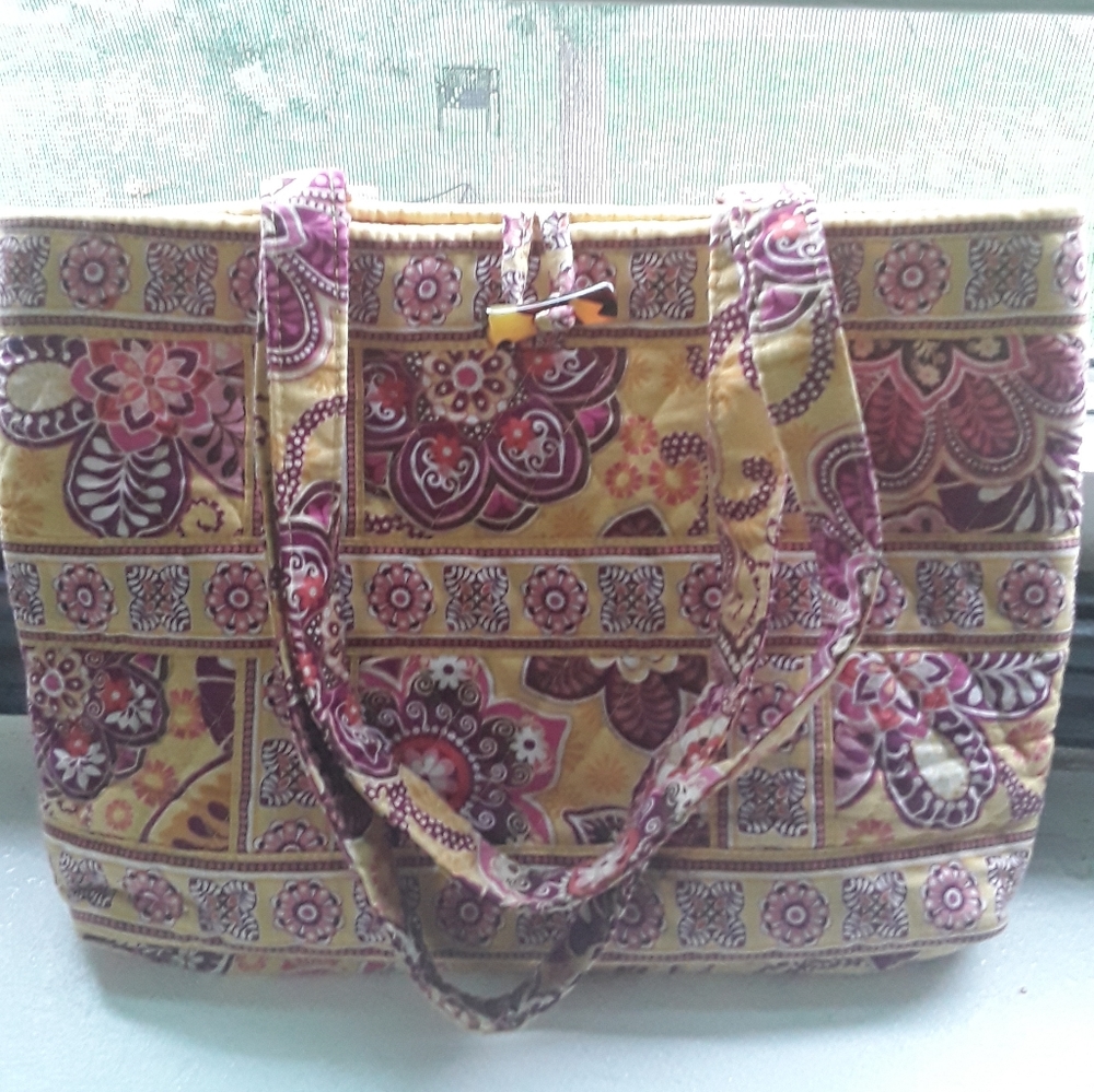 Vera bradley purse with floral design
